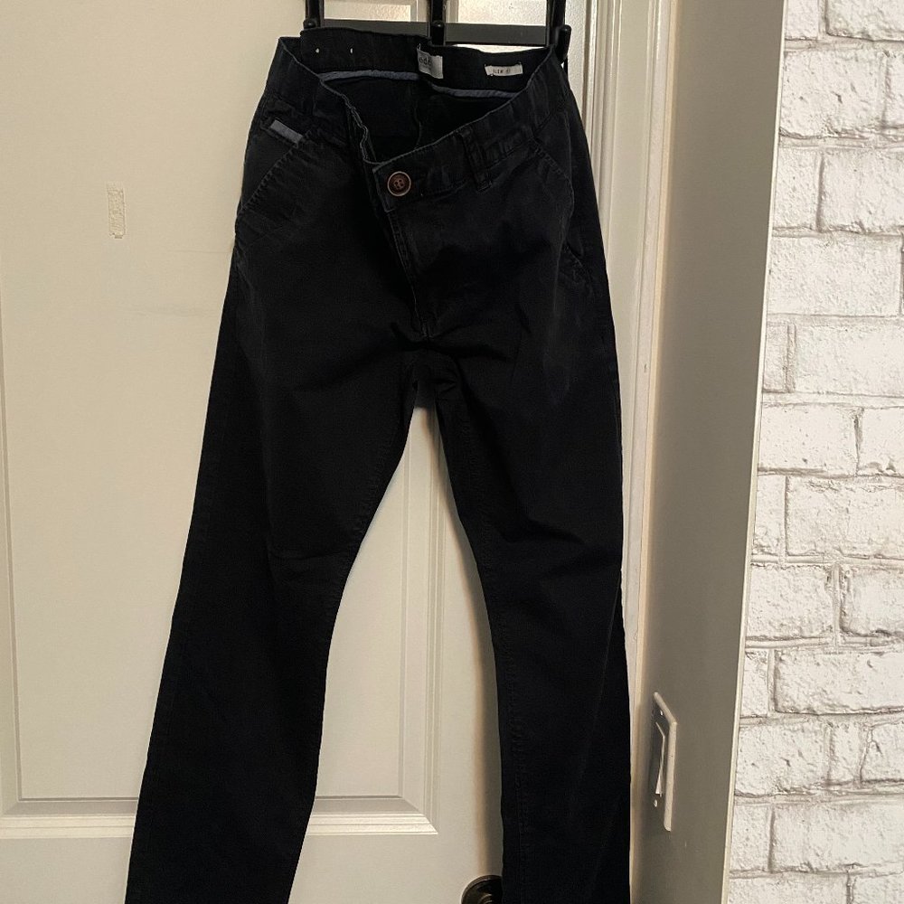 EDC Navy Blue Straight Fit Chinos